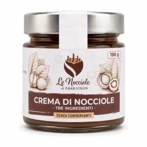 Crema Spalmabile al Cacao e Nocciole dei Nebrodi vasetto 190 g - Le Nocciole di Abakainon