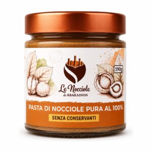 Pasta di Nocciole pura al 100% barattolo 190 g - Le Nocciole di Abakainon