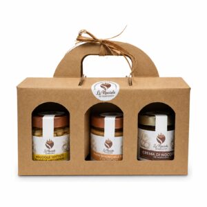 Box regalo 3 creme di nocciole personalizzabile - Le Nocciole di Abakainon