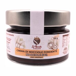 Crema di Nocciole Fondente 57% 100 g - Le Nocciole di Abakainon