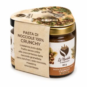Tris di creme di nocciole da 60 g - Pasta Crunchy, Fondente e Tre Ingredienti